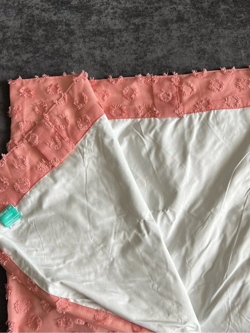 NWT Pillowfort Light Blocking Clipped Dot Curtain Panel 63”x42”